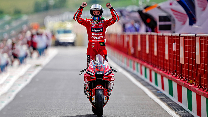 Francesco Bagnaia Team Ducati Factory Racing Tinge di Rosso il Mugello